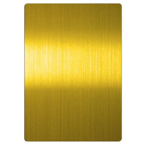 Gold Hairline Stainless Steel