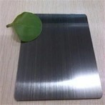 Black Brushed Stainless Steel Sheet