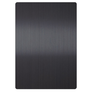 Black Stainless Steel Hairline Finish